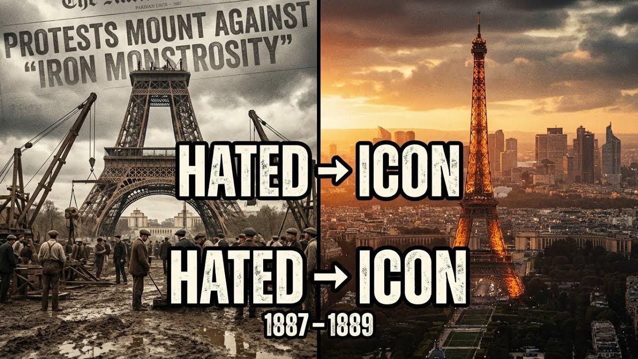 Eiffel Tower: From HATED to ICON (1887–1889) | Construction Timelapse
