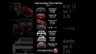 best V12 ENGINE Exhaust Sounds ever Part 1 #Ferrari #astonmartin #bmw #mercedes #apolloie #lambo #f1