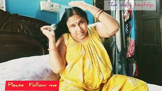 Wet Hair Dry Real Sound Desi Style Hair Combing