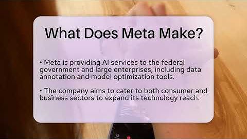 What Does Meta Make? - Talking Tech Trends