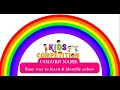 Colors Learning Videos for Kids/Children/Toddlers | Small Kids GK Topics | Preschool kids learning