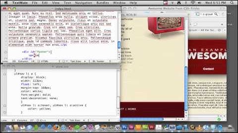 Converting a PSD to HTML - Part 2b of 3.wmv