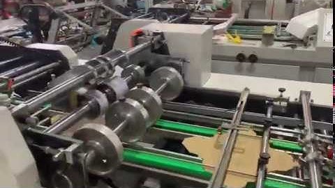 Paper lunch box forming machine with cold glue and mark structure