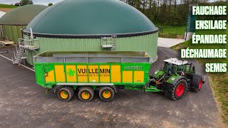 100% MÉTHANISATION : FAUCHAGE ENSILAGE ÉPANDAGE DÉCHAUMAGE & SEMIS de Maïs 2024 pour la FERME !