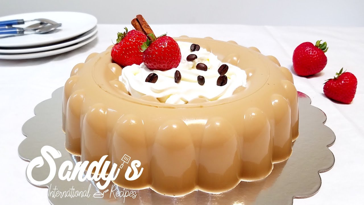 Gelatina de café tres leches │ Coffee jello, tres leches │Sandy's International Recipes YouTube