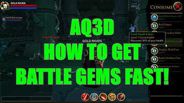 AQ3D How To Get BATTLE GEMS Fast! AdventureQuest 3D