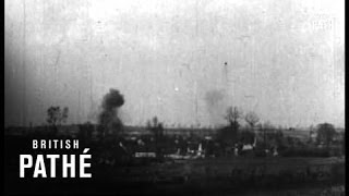 French Village Shelled (1914-1918)