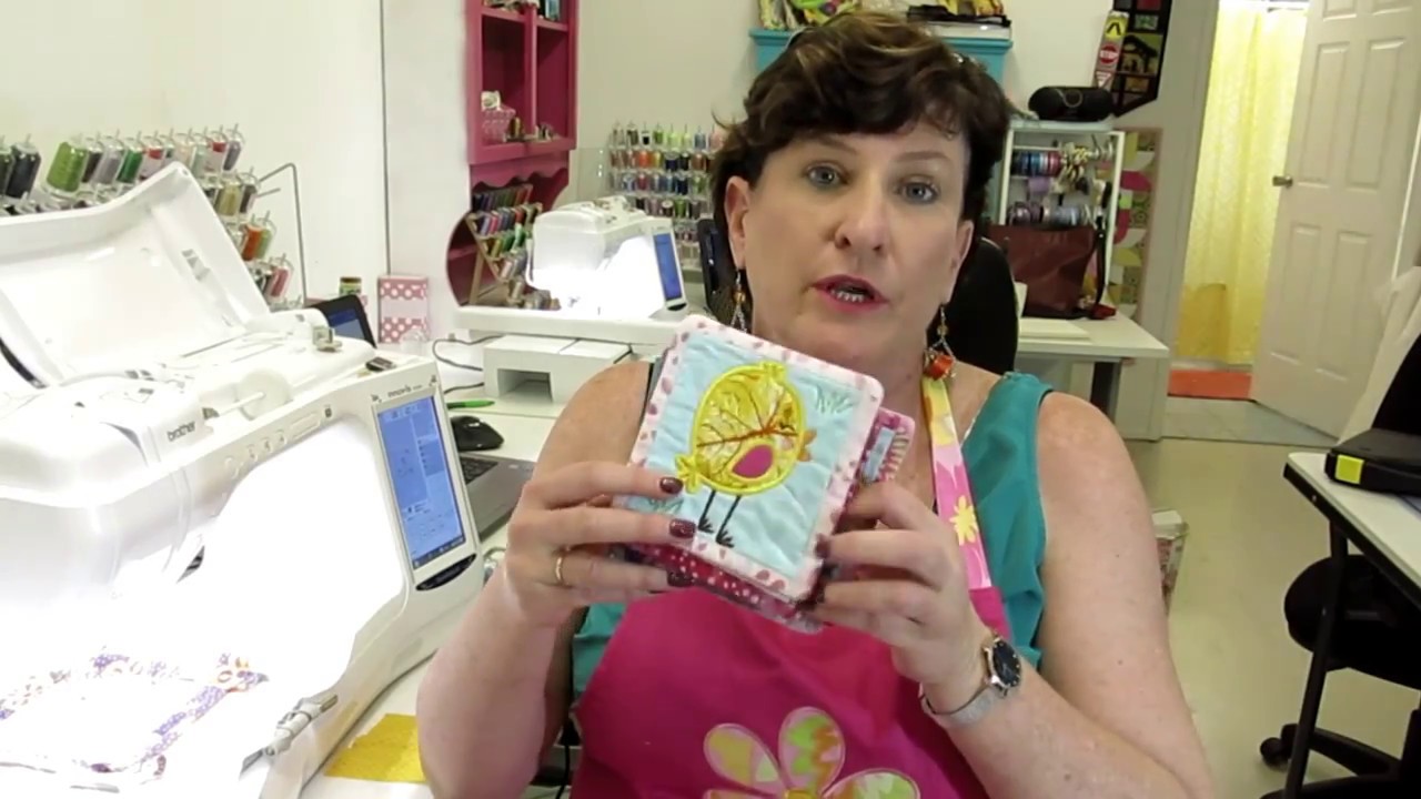 Как сделать аппликацию – машинную вышивку «в пяльцах»