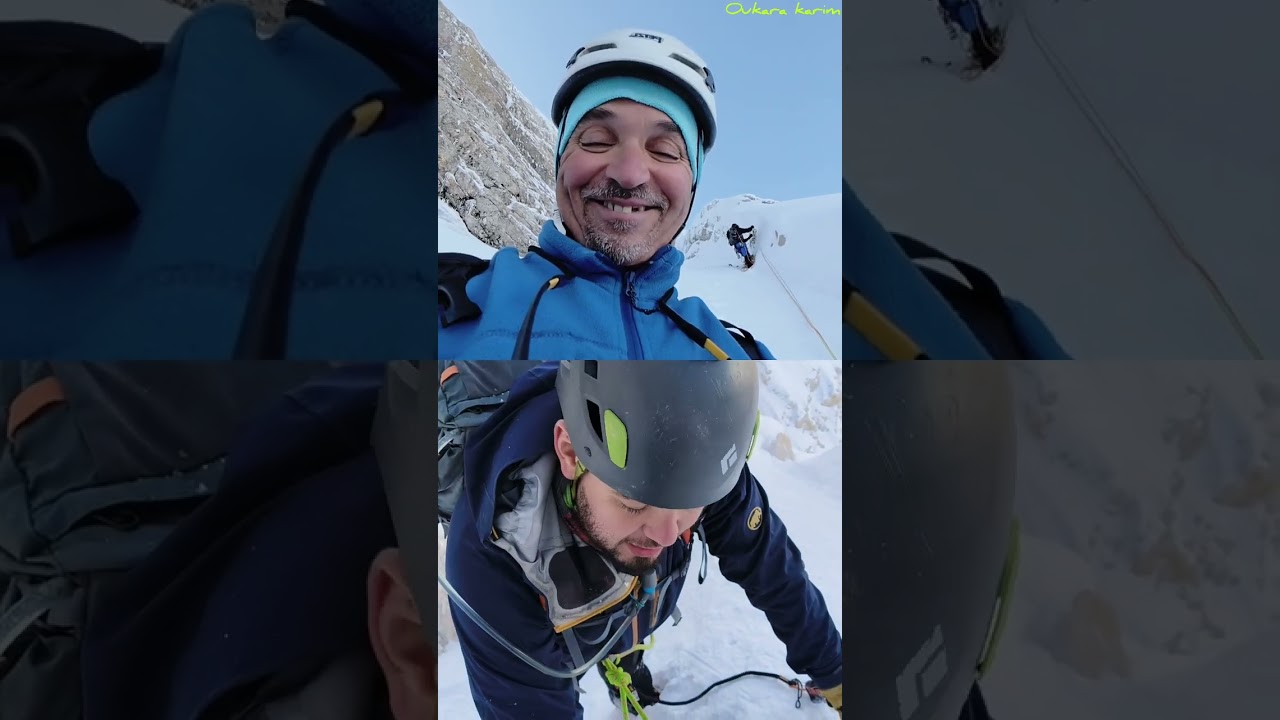 Alpinisme dans le massif du Djurdjura rass timadouine face nord .