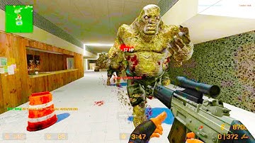 Counter Strike Source - Zombie Horde Mod Online Gameplay on de_metro map