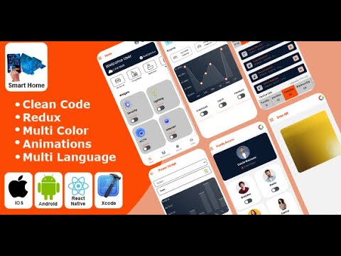 Smart Home - Home Security System React Native iOS/Android App - YouTube