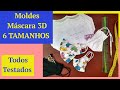 MOLDES MÁSCARA 3D - 6 TAMANHOS DIFERENTES