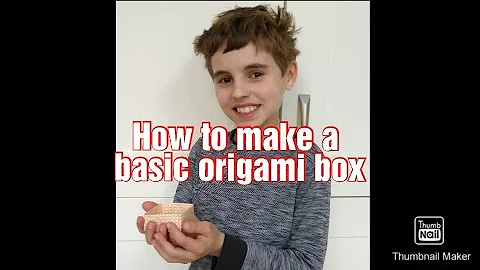 How to make a simple origami box