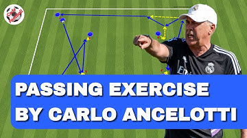 Combination passing exercise by Carlo Ancelotti!