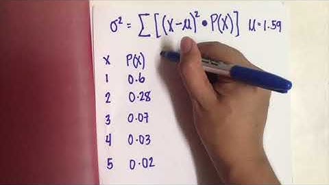The Mean, Variance, and Standard Deviation of a Discrete Probability Distribution