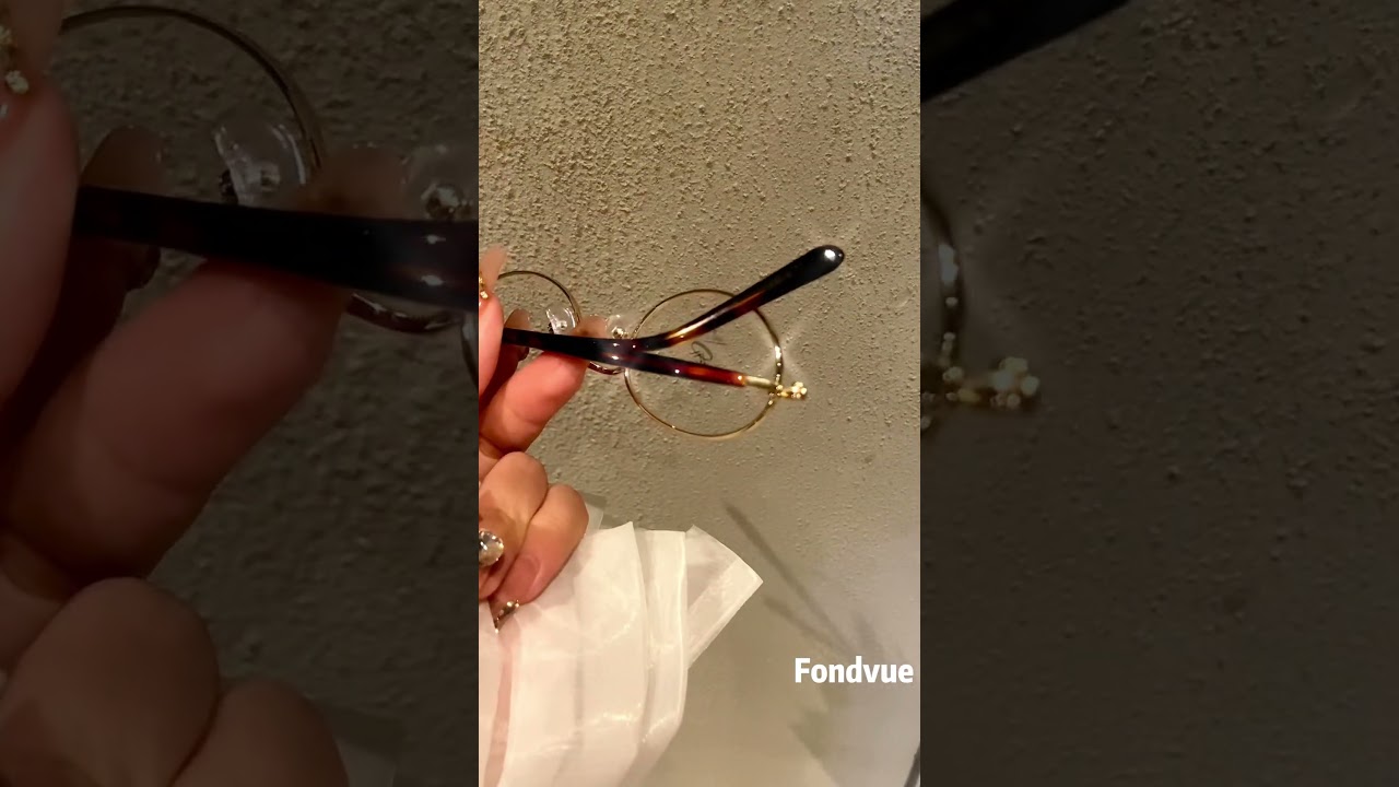 Metallic nerd glasses！ 