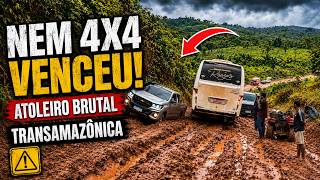 Nem Caminhonete 4x4 Conseguiu Passar Neste Atoleiro!