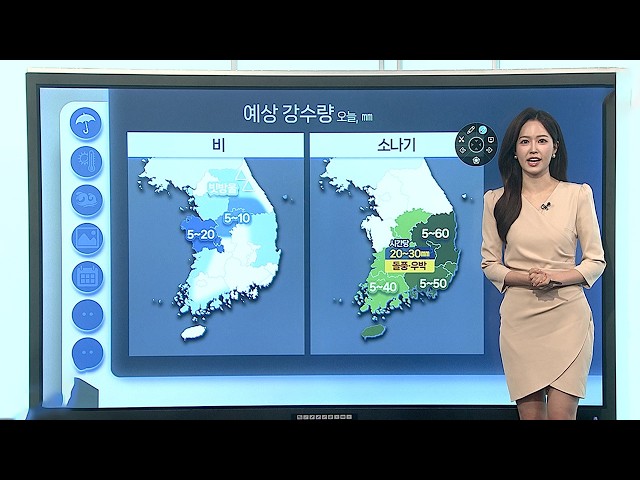 [날씨클릭] 오늘 곳곳 비·소나기…습도 높은 무더위 / 연합뉴스TV (YonhapnewsTV)