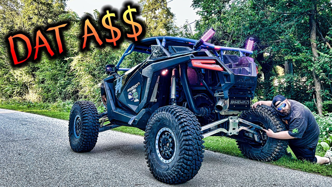 RZR Turbo R Gets BEEFY Ultra High Clearance Billett Radius Rods From Flex Rock Performance