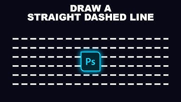 How to draw a straight dashed line in photoshop cs6