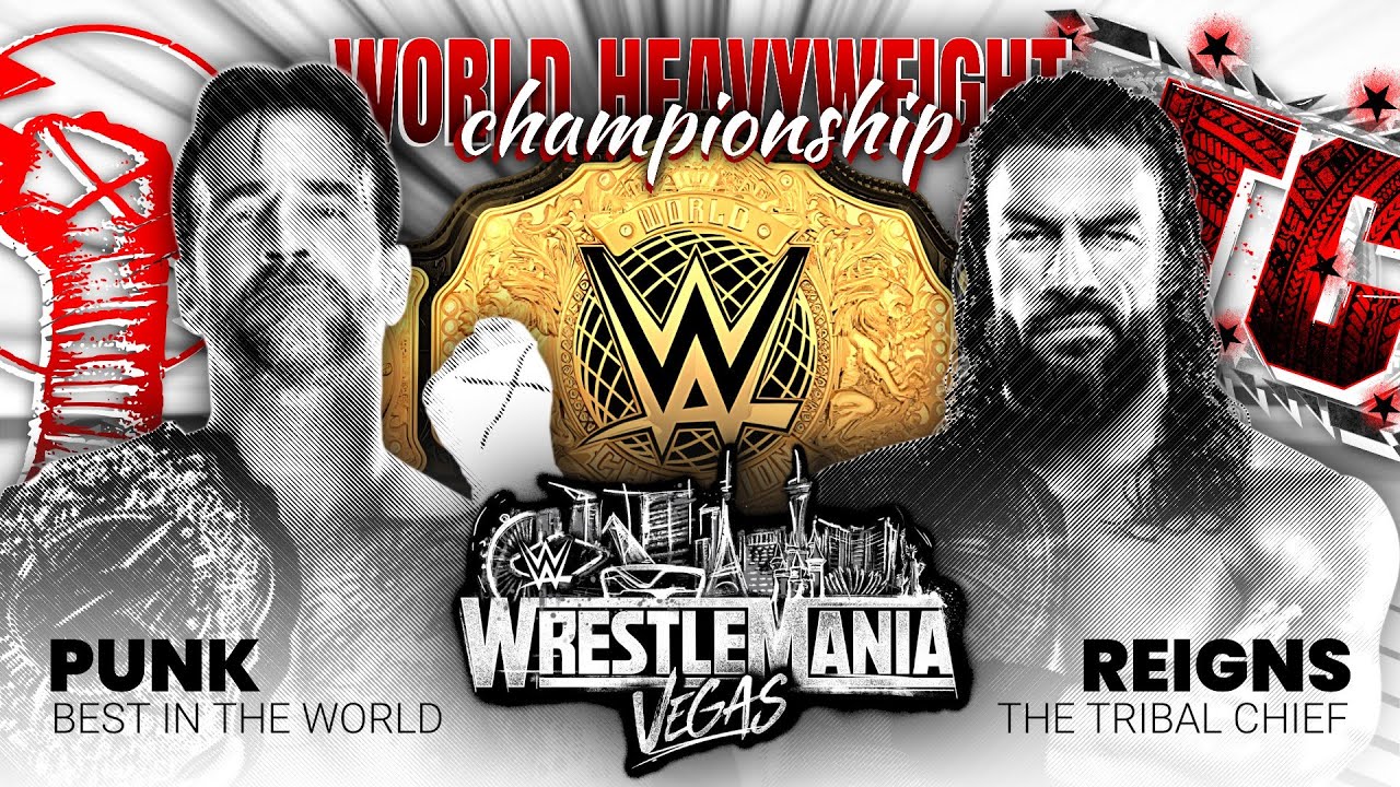 ROMAN REIGNS v CM PUNK Custom Match Card 🔥 | Wrestlemania 42 | Alight Motion