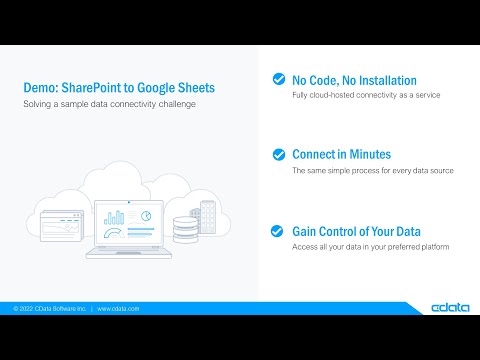 YouTube Thumbnail: Work with Live SharePoint List Data in Google Sheets with Connect Cloud