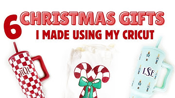 6 Christmas Gifts I Made With My Cricut 🎄😮 (SO Easy + Aesthetic DIY Gift Ideas Anyone Can Make!)