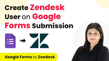 How to Create Zendesk User on Google Forms Submission | Google Forms to  Zendesk