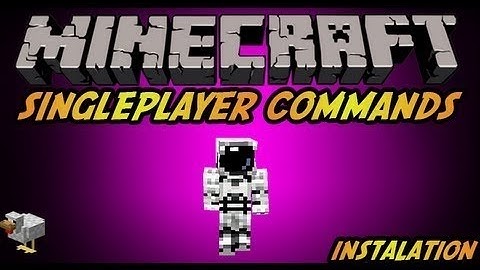 Minecraft 1.7.5 - How to install single player commands
