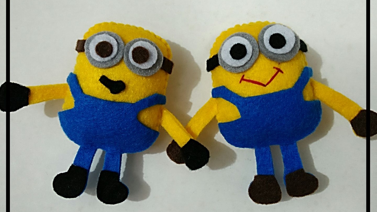 Tutorial Flanel  Felt Boneka  Minion  ala Rangga Bastian 