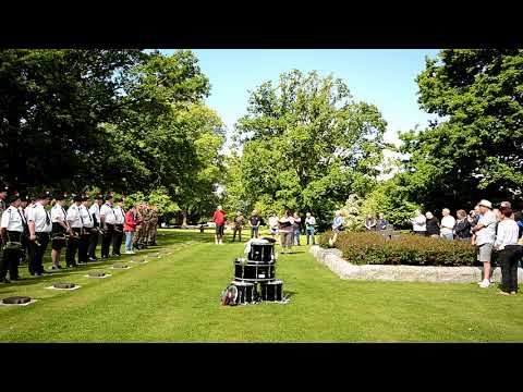 The 17th Pals' Battalion Band at Marigny