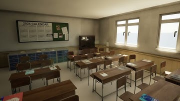 3D Classroom Environment | Unreal Engine 5 | Environment Artist Portfolio