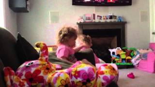 Addy & Brooke Jumping On The Couch