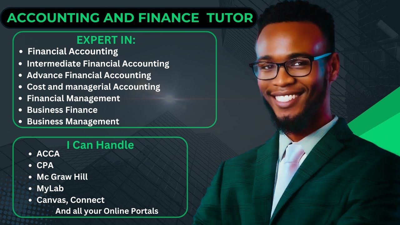 Accounting and Finance Tutor - YouTube