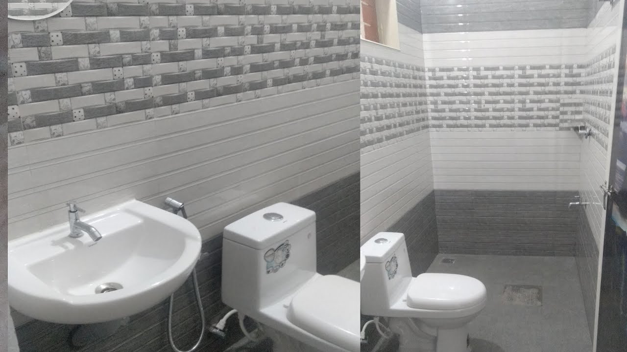 300/450mm bathroom wall tiles fitting Design ideas YouTube