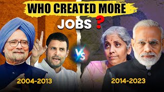 Ten years of BJP vs Congress | Jobs & Unemployment -  A detailed analysis