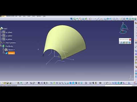 Sweep in CATIA - Line Profile With Draft Direction in CATIA generative shape design