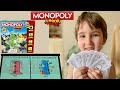 Монополия для детей. Саша покупает недвижимость в monopoly junior. настольные игры с детьми 5+ лет