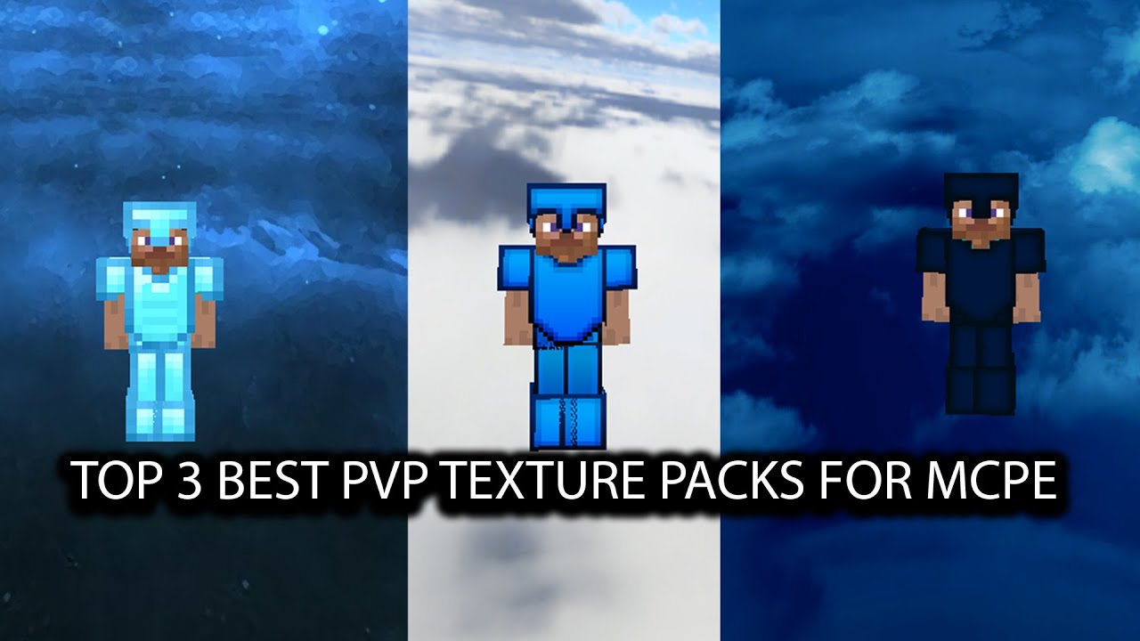 Top 3 Best PVP Textures Packs For MCPE 1 18+ Minecraft Bedrock #2 - YouTube