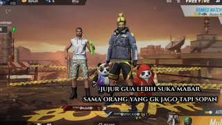Story wa ff merendah bukan menghina player noob,karena tiada player pro,sebelum noob player!!