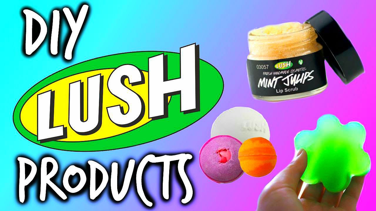 DIY Lush Products Bath Bomb, Shower Jelly + Lip Scrub collab with