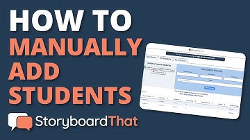 How to manually add students