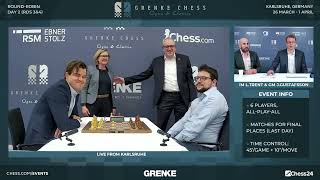Magnus Carlsen vs Maxime VachierLagrave #GRENKE Chess Classic 2024 Round 4