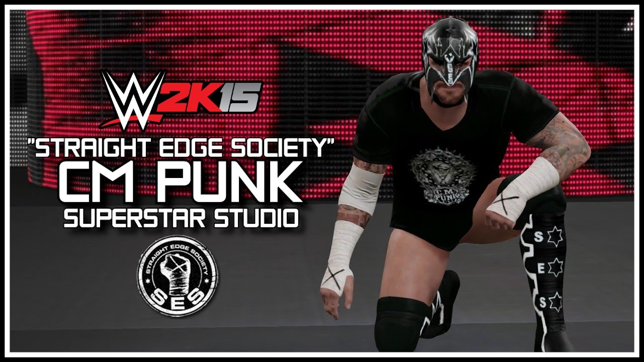 WWE 2K15 Masked Straight Edge Society Leader.. CM Punk! (WWE 2K15