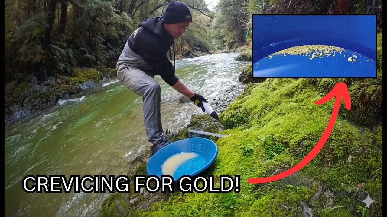 Crevicing For GOLD In NZ! - YouTube
