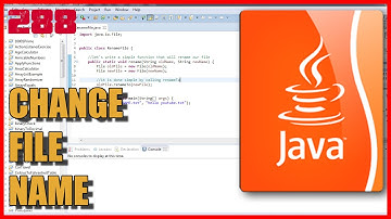 JAVA EXERCISES How to change file name