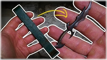 I Make a TINY DAEDRIC Sword from SKYRIM with Scrap Metal