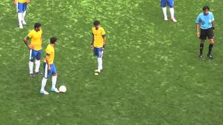 NEYMAR FREEKICK - BRAZIL vs BELARUS - Olympic Games 2012 HD