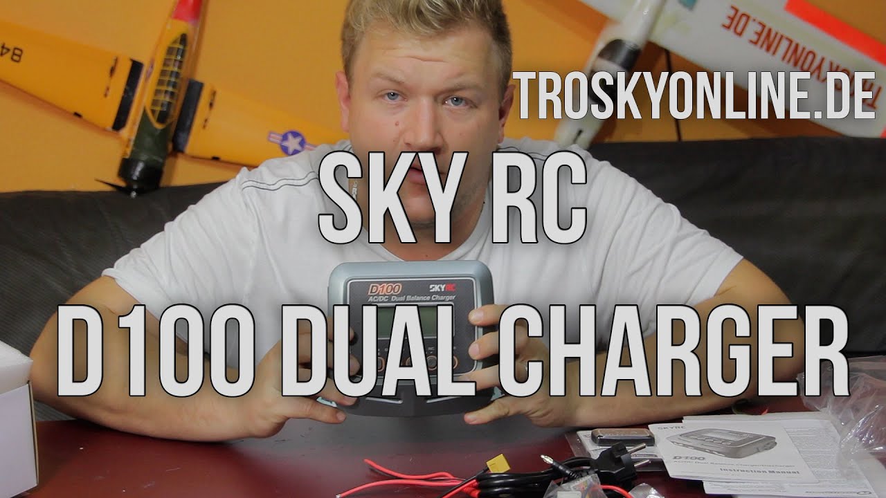 SKYRC D100 Duo AC/DC Charger Ladegerät f. LiPo Unboxing German - YouTube