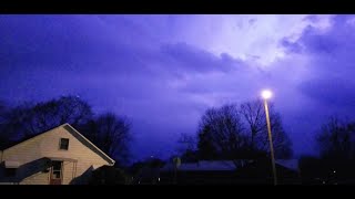 Nighttime Thunderstorm April 2020 - 2 Hours